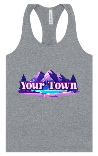 Custom Alpine Pawscape Women's Racerback Tank