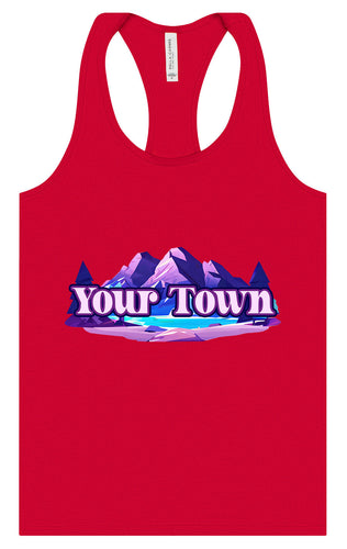 Custom Alpine Pawscape Women's Racerback Tank