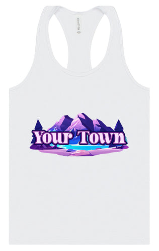 Custom Alpine Pawscape Women's Racerback Tank