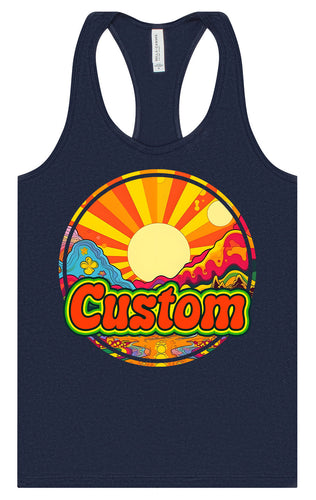 Custom Mellow Mountain Women's Racerback Tank