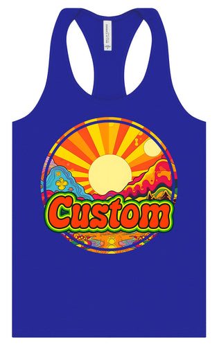 Custom Mellow Mountain Women's Racerback Tank