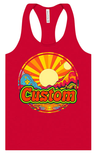 Custom Mellow Mountain Women's Racerback Tank