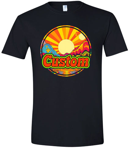 Custom Mellow Mountain Adult Gildan Soft Shirt