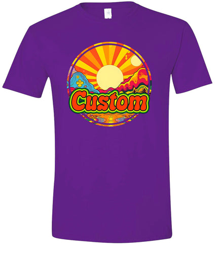 Custom Mellow Mountain Adult Gildan Soft Shirt