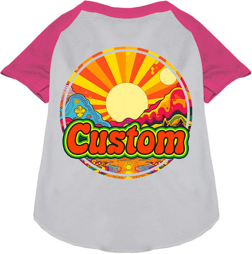 Custom Mellow Mountain Pet Raglan Shirts