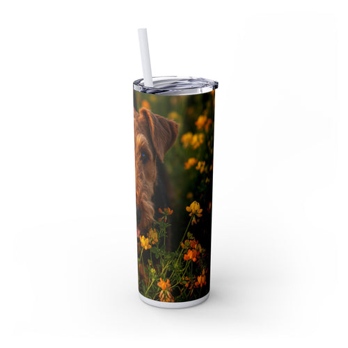 Skinny Tumbler with Straw – 20 oz Stainless Steel Cup
