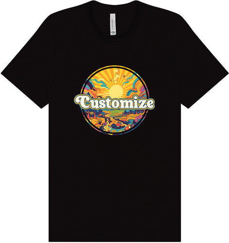 Custom Trippy Peaks Adult Bella Canvas Shirt