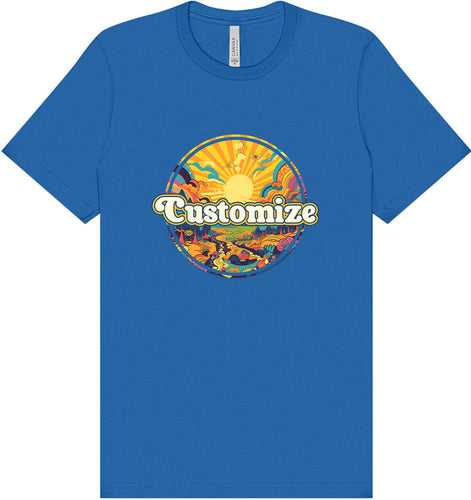 Custom Trippy Peaks Adult Bella Canvas Shirt