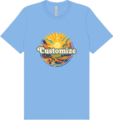 Custom Trippy Peaks Adult Bella Canvas Shirt