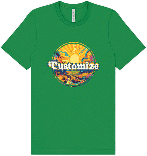 Custom Trippy Peaks Adult Bella Canvas Shirt