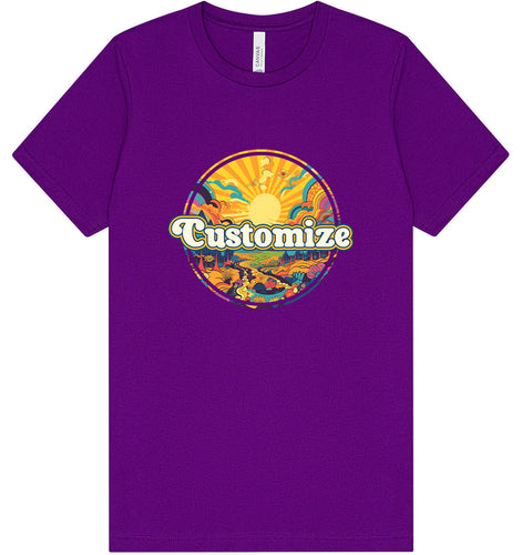 Custom Trippy Peaks Adult Bella Canvas Shirt