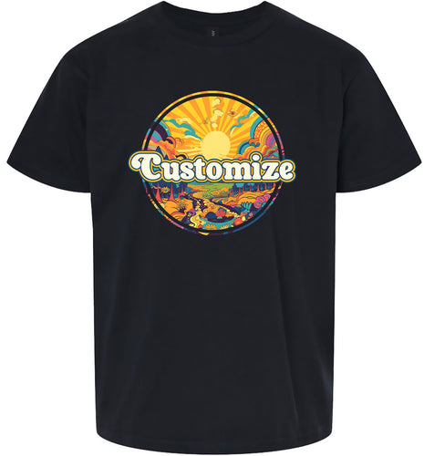 Custom Trippy Peaks Children's Gildan Soft Shirt