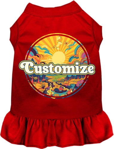 Custom Trippy Peaks Pet Dress