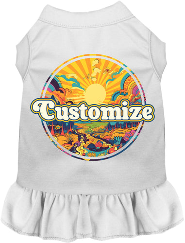 Custom Trippy Peaks Pet Dress