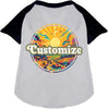 Custom Trippy Peaks Pet Raglan Shirts