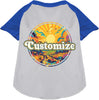 Custom Trippy Peaks Pet Raglan Shirts