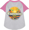 Custom Trippy Peaks Pet Raglan Shirts