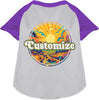 Custom Trippy Peaks Pet Raglan Shirts