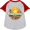 Custom Trippy Peaks Pet Raglan Shirts