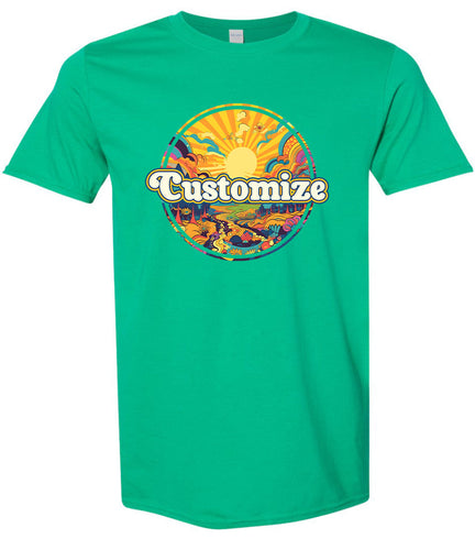 Custom Trippy Peaks Children's Gildan Soft Shirt