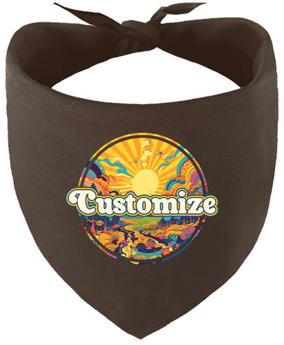 Custom Trippy Peaks Pet Bandana