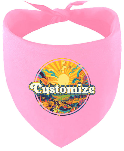 Custom Trippy Peaks Pet Bandana