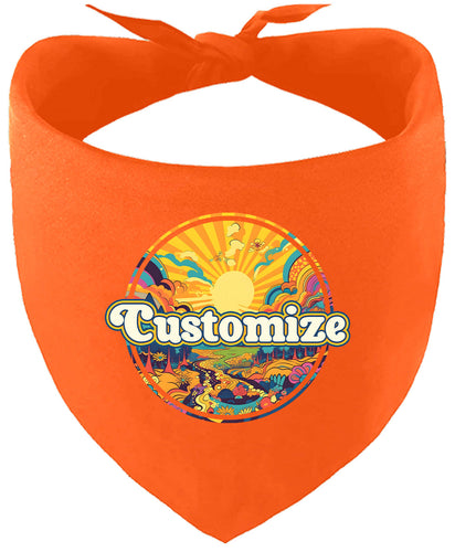 Custom Trippy Peaks Pet Bandana