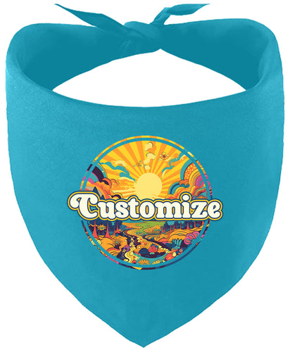 Custom Trippy Peaks Pet Bandana