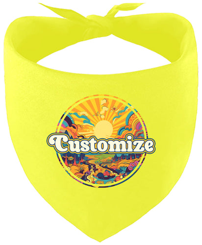 Custom Trippy Peaks Pet Bandana