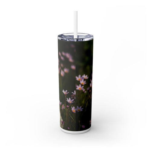 Skinny Tumbler with Straw – 20 oz Stainless Steel Cup