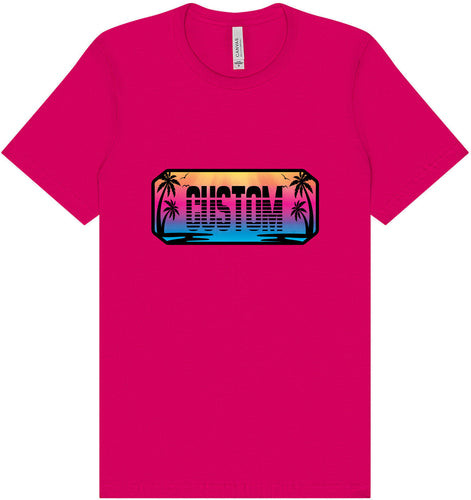 Custom Beach Shades Adult Bella Canvas Shirt