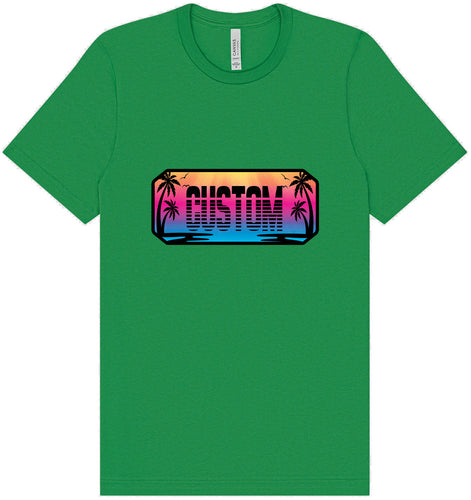 Custom Beach Shades Adult Bella Canvas Shirt