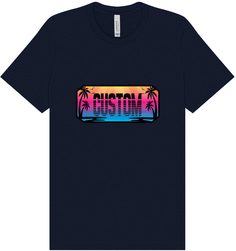 Custom Beach Shades Adult Bella Canvas Shirt
