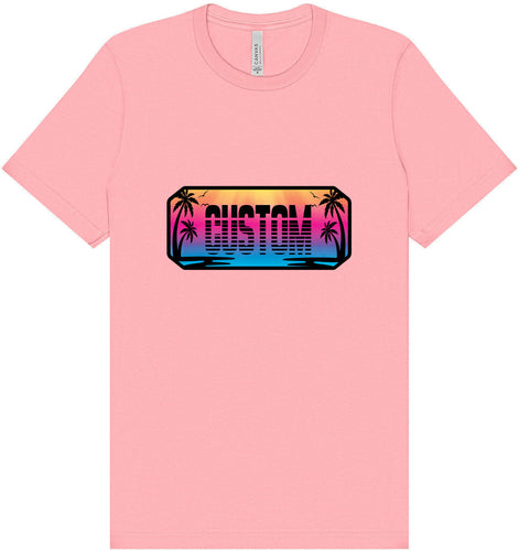 Custom Beach Shades Adult Bella Canvas Shirt