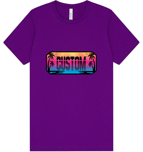 Custom Beach Shades Adult Bella Canvas Shirt