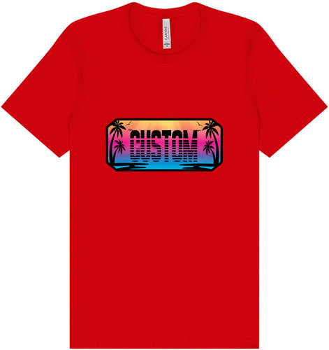 Custom Beach Shades Adult Bella Canvas Shirt