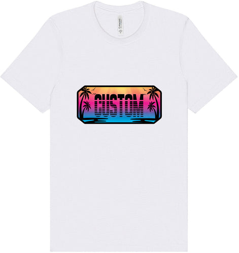 Custom Beach Shades Adult Bella Canvas Shirt