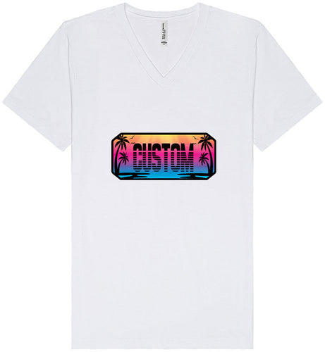 Custom Beach Shades Unisex V-Neck Shirt