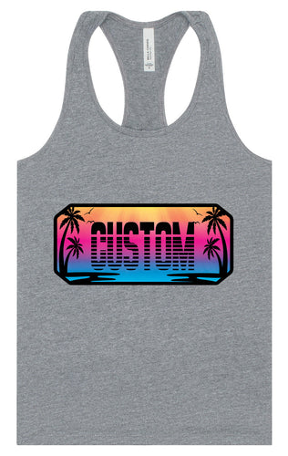 Custom Beach Shades Women's Racerback Tank
