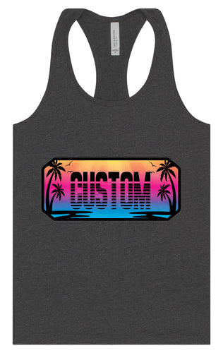 Custom Beach Shades Women's Racerback Tank
