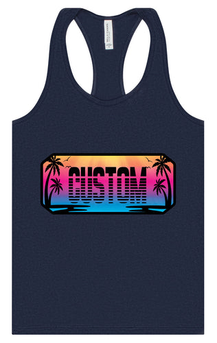 Custom Beach Shades Women's Racerback Tank