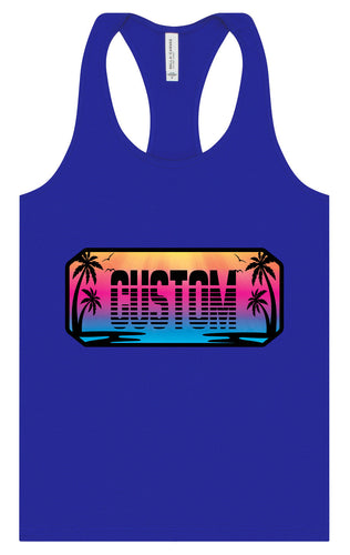 Custom Beach Shades Women's Racerback Tank