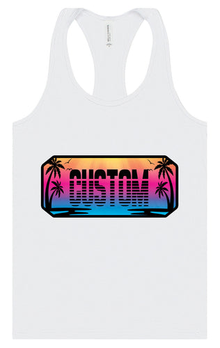 Custom Beach Shades Women's Racerback Tank