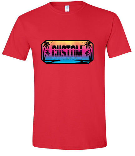Custom Beach Shades Adult Gildan Soft Shirt