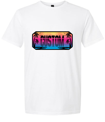 Custom Beach Shades Adult Gildan Soft Shirt