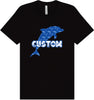 Custom Blue Dolphins Adult Bella Canvas Shirt