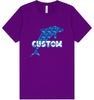 Custom Blue Dolphins Adult Bella Canvas Shirt