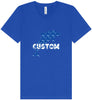 Custom Blue Dolphins Unisex V-Neck Shirt
