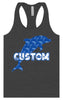 Custom Blue Dolphins Women's Racerback Tank