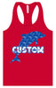 Custom Blue Dolphins Women's Racerback Tank